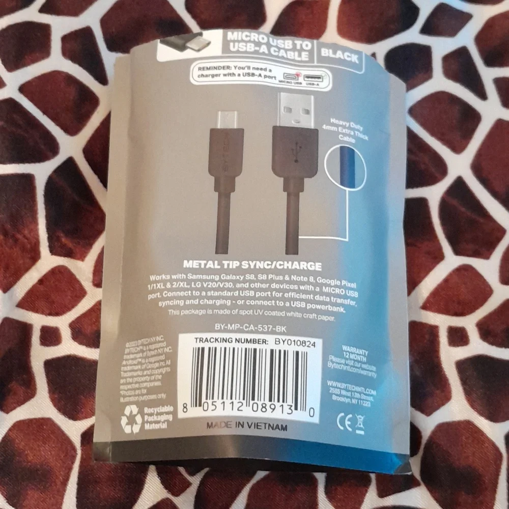 Tech NY Inc Micro USB Cable